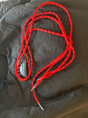 Brand new mowalola new balance red shoe   Laces